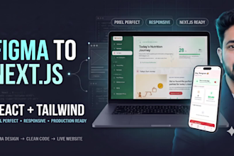 engineer a premium figma to nextjs react and tailwind website