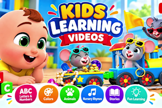 make evergreen kids learning videos for your youtube channel to get high avd