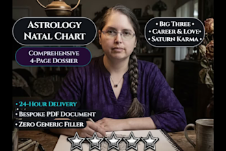 write an in depth astrology natal and birth chart report