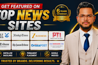 get you featured on top news sites with a press release PR