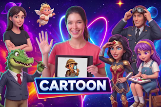 do 2d cartoon video with custom character animation