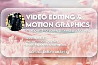 edit your product, app, brand video ads with motion graphics