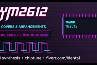 create accurate 16 bit chiptune covers using ym2612 synth