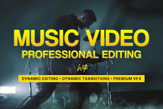 do dynamic music video editing for rock, metal bands or solo