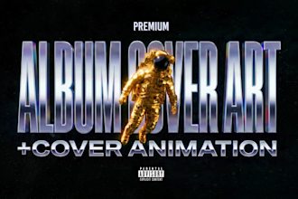 design and animate your music album cover art