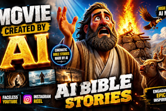 movie created by ai, ai bible stories faceless youtube instagram reels