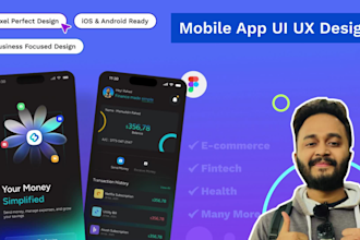design mobile app UI UX with figma for ios and android