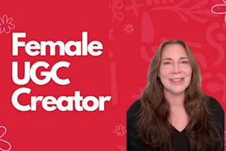 create female ugc video ads for instagram, tiktok or facebook