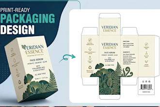 convert an ai generated packaging design to a print ready vector PDF PSD file