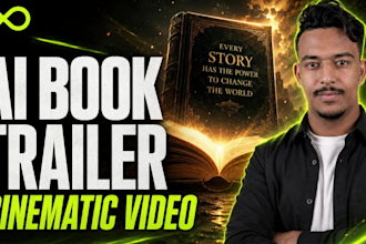 create a cinematic ai book trailer video for book promotion