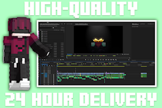 edit high quality longform minecraft videos within 72hrs