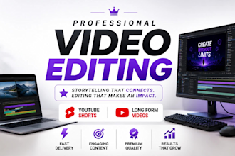 edit youtube shorts and long for videos