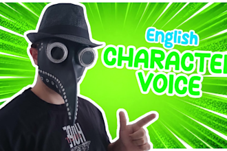 record american english male character voice overs