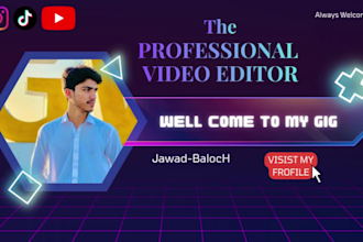 do professional video editing for youtube and insta reels