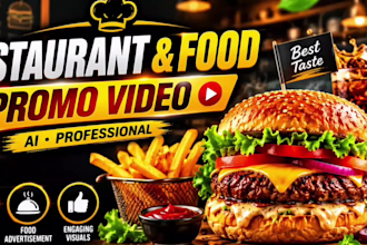 create restaurant ads, reels and promo video for your brand