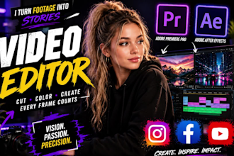 be your professional youtube video editor and ai ads creator