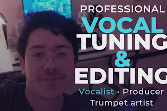 manually tune, sync, edit and mix your vocal