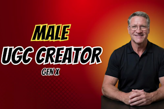 create male over 50 ugc videos for your brand, product or service
