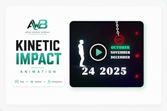 create custom kinetic typography and text animation