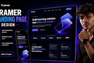 create modern framer website or figma to framer