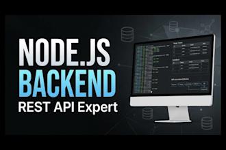 build a secure nodejs express backend and custom rest api