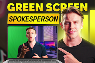 create a british green screen spokesperson video for your brand