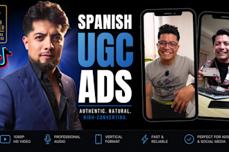create spanish ugc video ads for tiktok and reels