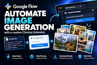 automate bulk ai image generation in google flow