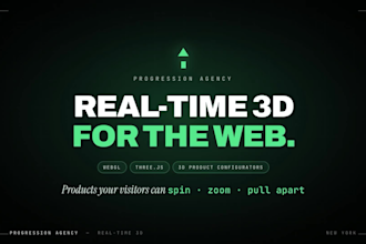 build a 3d website with webgl and interactive motion