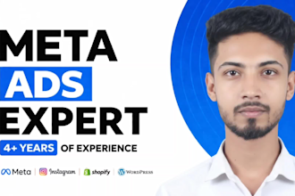 setup high sales shopify meta ads, fb advertising, instagram ads