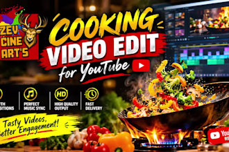 edit professional cooking and recipe videos
