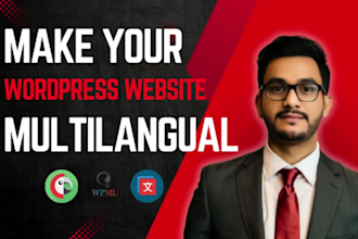 create multilingual wordpress website using wpml polylang or translatepress
