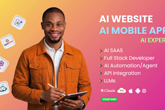 develop ai website, ai mobile app, ai agent, open claw