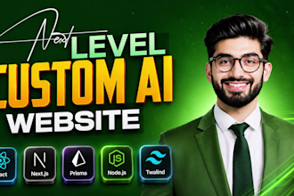 build custom ai websites, ai saas, and ai software