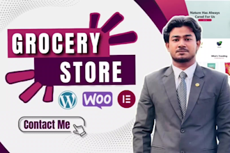 build a fast woocommerce grocery store with elementor