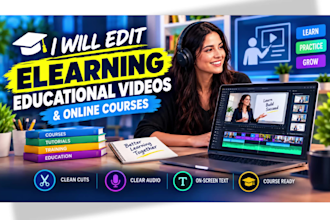 edit elearning educational videos and online courses