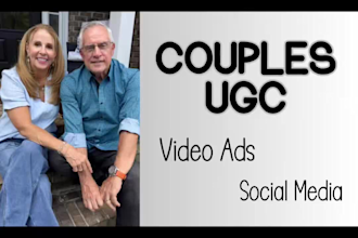 create couples ugc, for video ads, social media, marketing