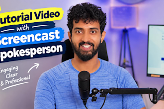 create a tutorial video with screencast spokesperson
