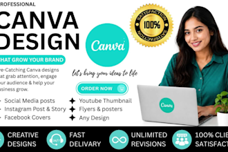design professional social media posts and canva templates amor