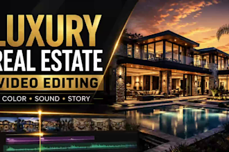 edit cinematic luxury real estate and property videos