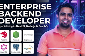 develop nodejs nestjs expressjs backend API with graphql postgresql mysql