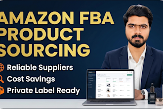 do  top quality amazon fba product sourcing and supplier sourcing