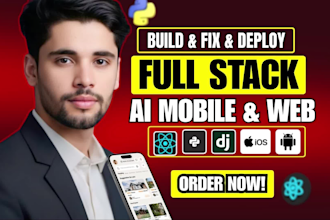 fix ai websites, ai mobile apps, ai software and full stack web apps