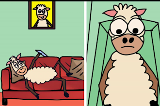 animate a 2d funny story or cartoon video