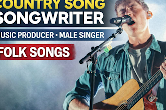 write sing and produce an emotional country folk americana song vocalist