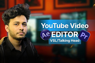 do pro video editing for youtube talking head video and vsl