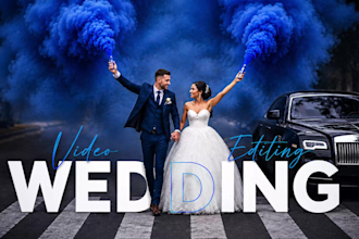 edit  cinematic wedding videos with storytelling