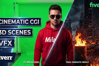 create cinematic cgi, vfx, and 3d scenes