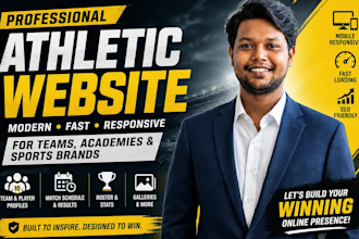 design a premium athletic website for your team
