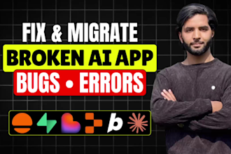fix or migrate base44, lovable, replit, bolt ai web app
